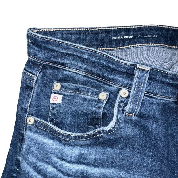 AG Adriano Goldschmied The Prima Ankle Cigarette Leg Jeans Size 30R Stretch Blue - Picture 4 of 16